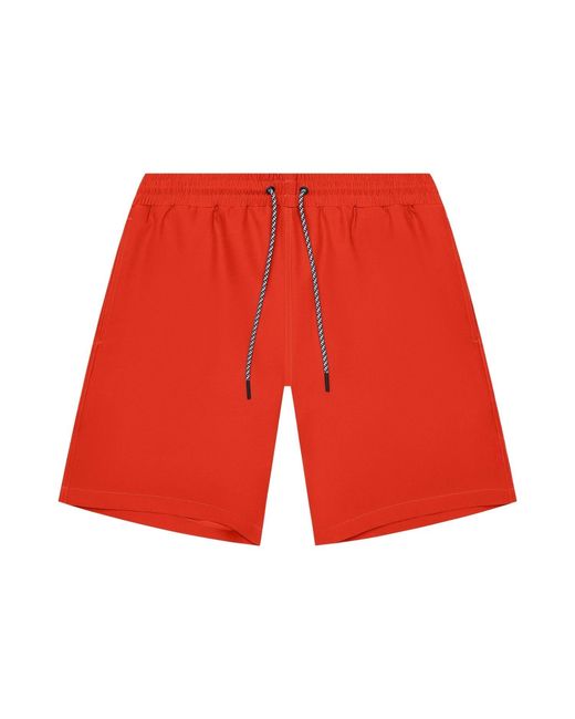 Playaluxe Red Marbella Classic Swim Trunk for men