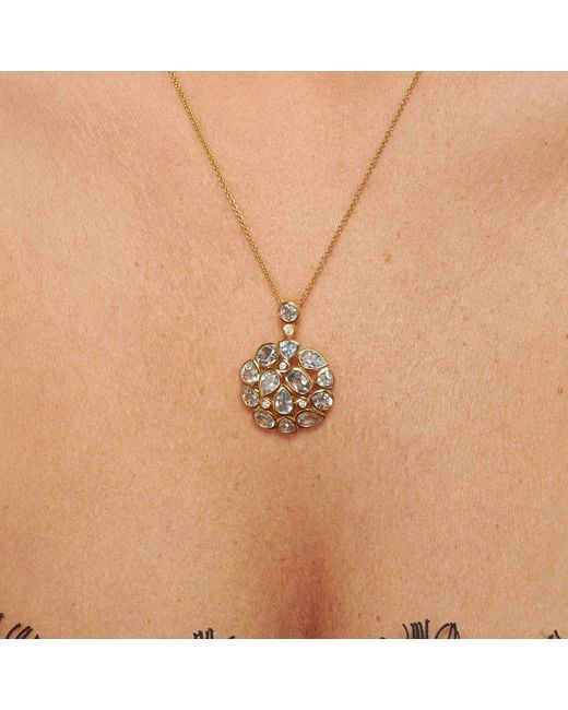 Lulu B London Metallic Topaz Statement Pendant Necklace