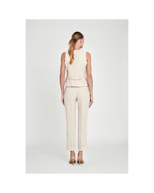 The Extreme Collection Natural Neutrals Toffee Atelier Buckle Trousers