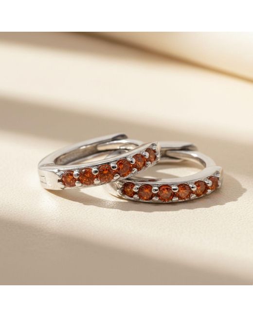 Harfi Multicolor Garnet January Birthstone Small Huggie Hoops
