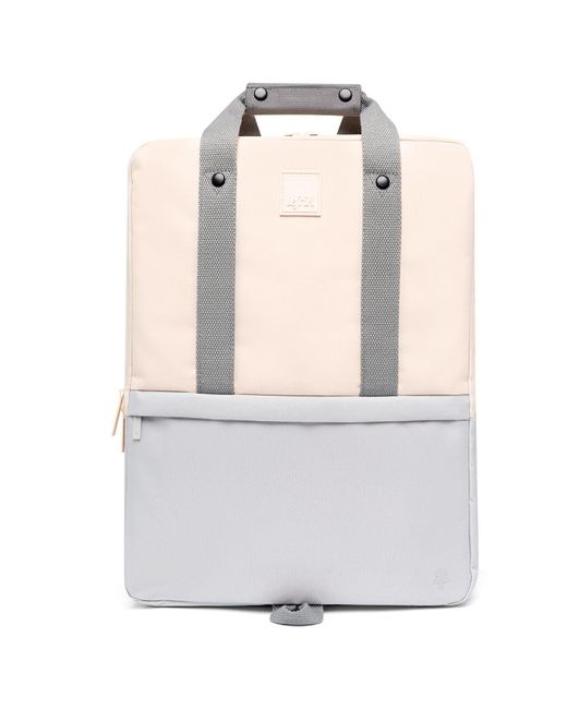 Lefrik White Daily Backpack Concrete Block