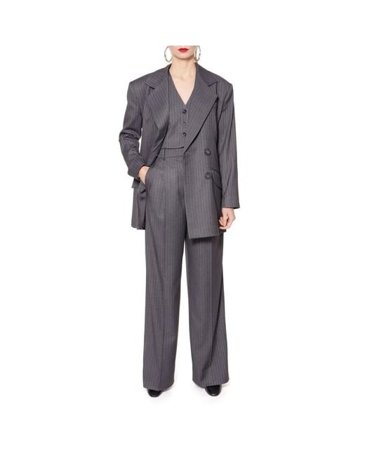 AGGI by HALEWSKI Gray Tiffany Downtown Blazer