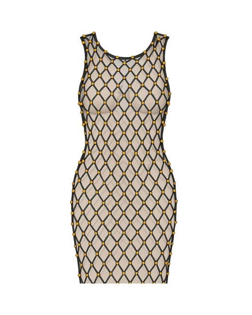 Live Kolibri Black Hand Woven Crochet Dress With Beads