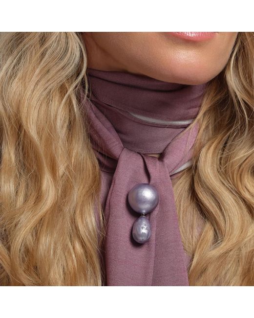 Saule Label Purple Calista Brooch