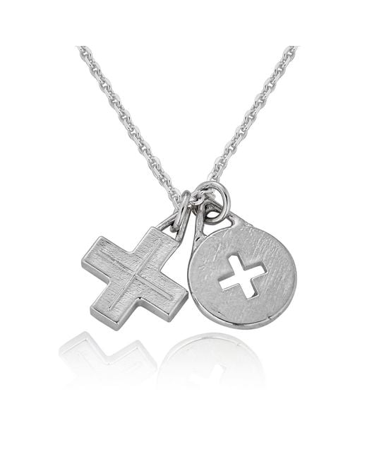 Cartography Metallic Who's Your Plus One? Plus Sign Pendants