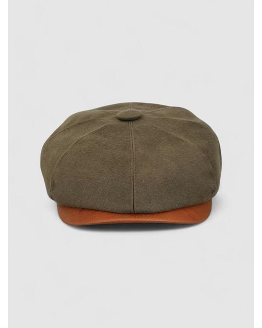 Mister Miller - Master Hatter Green Riley's Gears Bakerboy Cap for men