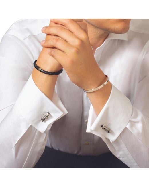Tateossian Metallic Sand Timer Cufflinks for men