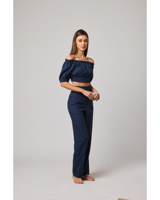Ashita Fernandes Blue Umang Trouser