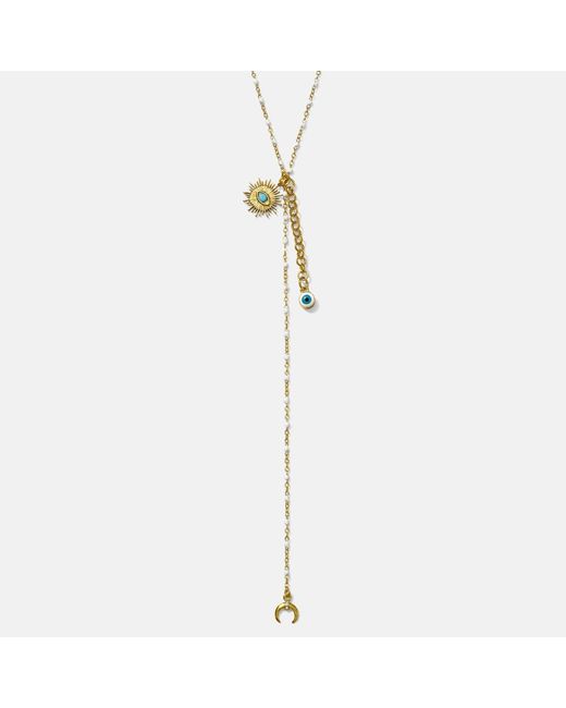 Alexie of Athens Metallic Paros Stargaze Bead Lariat