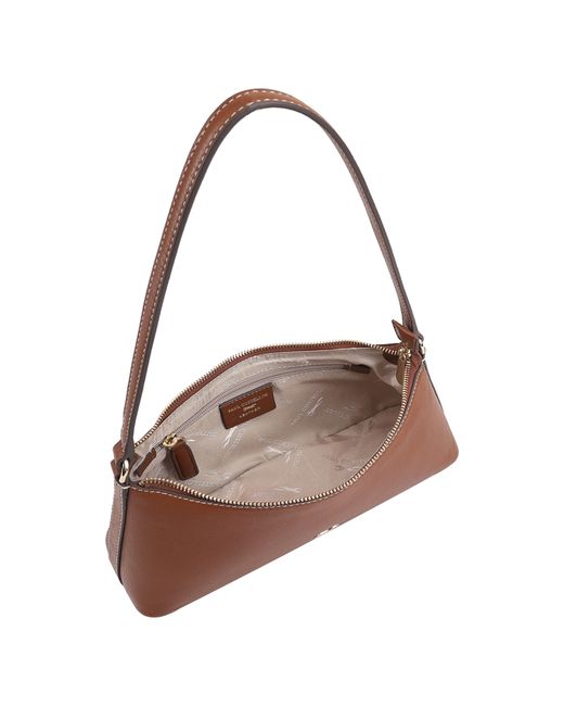 Paul Costelloe Brown Zoey Leather Shoulder Bag