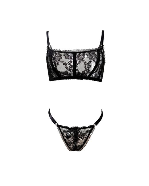 Carol Coelho Black Paradox French Lace Corset Bra