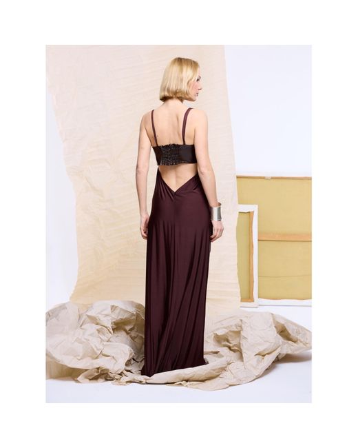 Mirimalist Purple Terra Jersey Maxi Dress