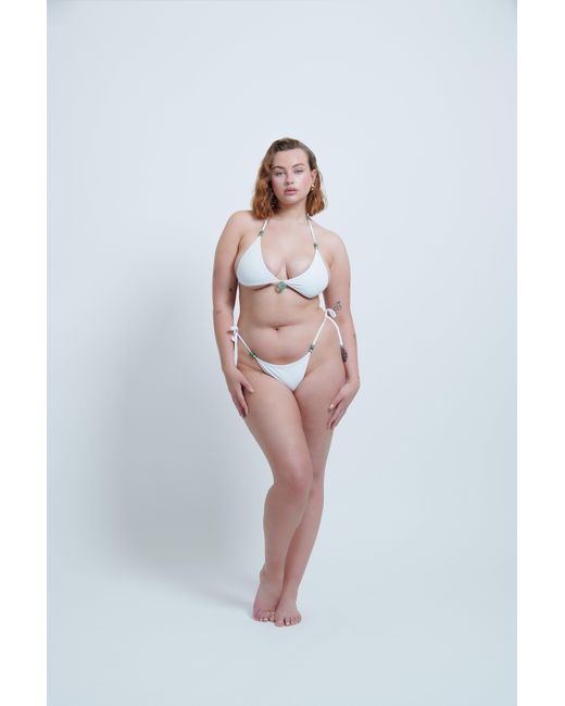 Haus of Mclees White Anjuna Bikini