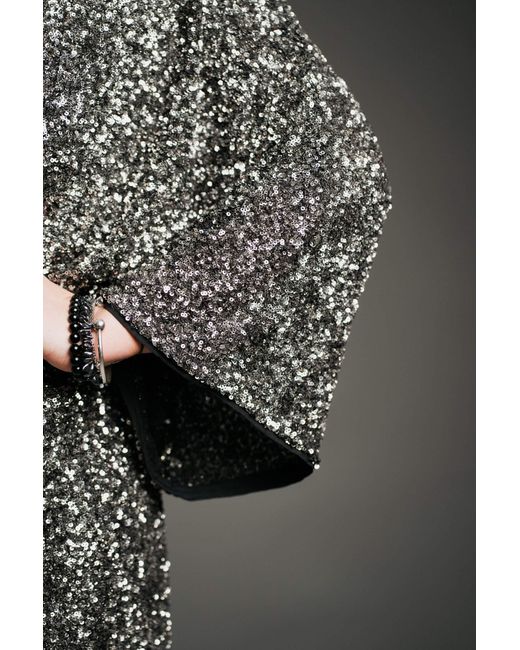 Little Lies Gray Lady Stardust Sequin Dress