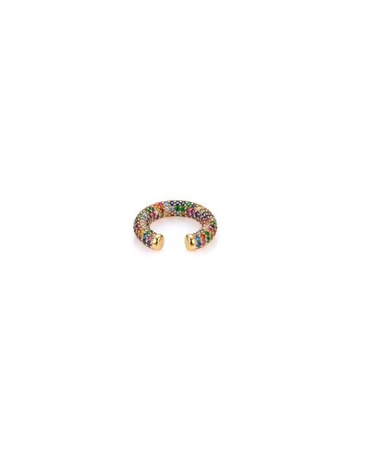 Jaredjamin White Elara Cz Plated Ear Cuff