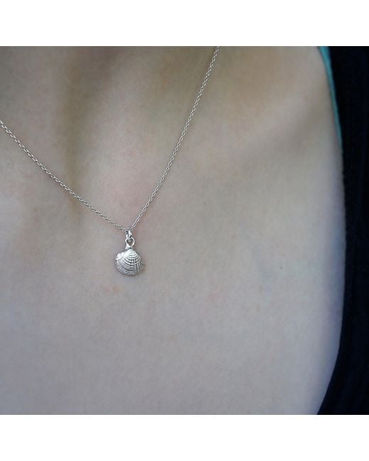 Mother Nature Jewelry Metallic Sea Shell Pendant, Handmade Minimalist Necklace