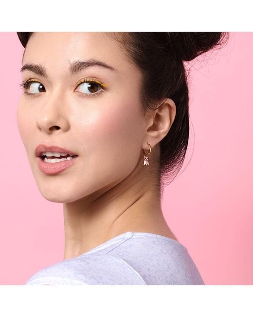 Cloud Haven Metallic Bulldog Hoops