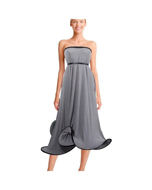 Laura Daili Gray Motion Wave Dress Skirt For Tall Fit