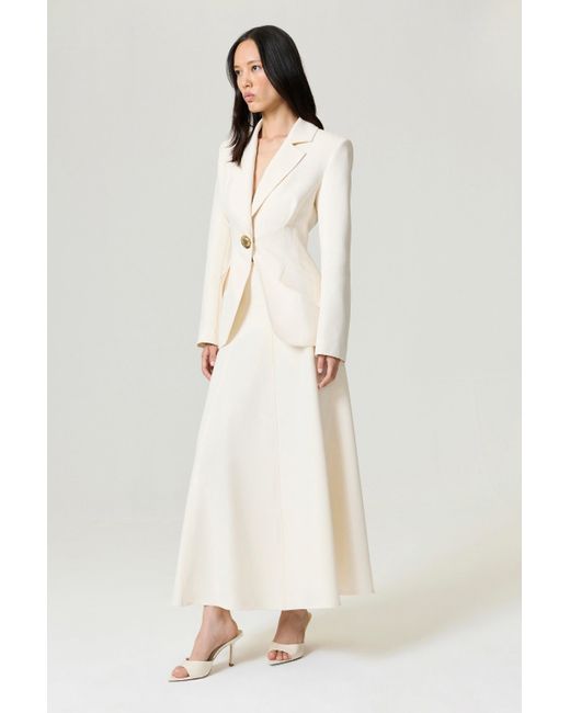 Nocturne Natural Accent Padded Shoulder Jacket