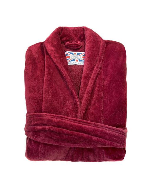 Bown of London Red Dressing Gown Baron Burgundy for men