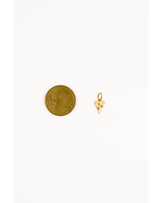 Zynnia Collective White Pizza Slice Charm