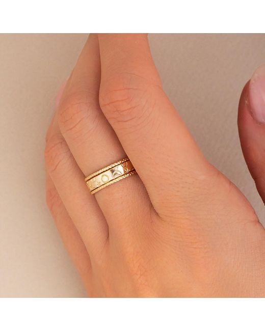 Kate Koel Metallic Cigar Galaxy Thick Band Ring