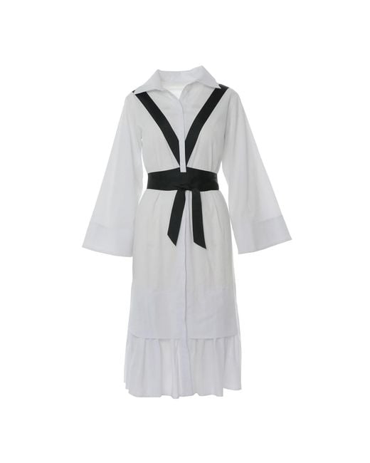 Larisa Dragna Gray Shido Dress