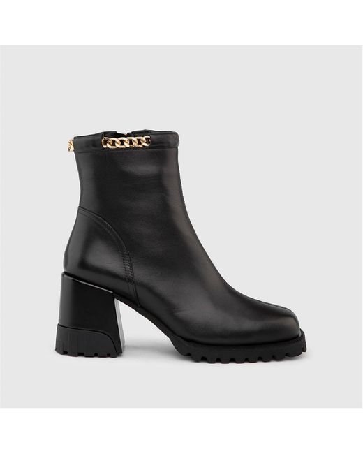 Ilvi Black Harder Leather Heeled Boot