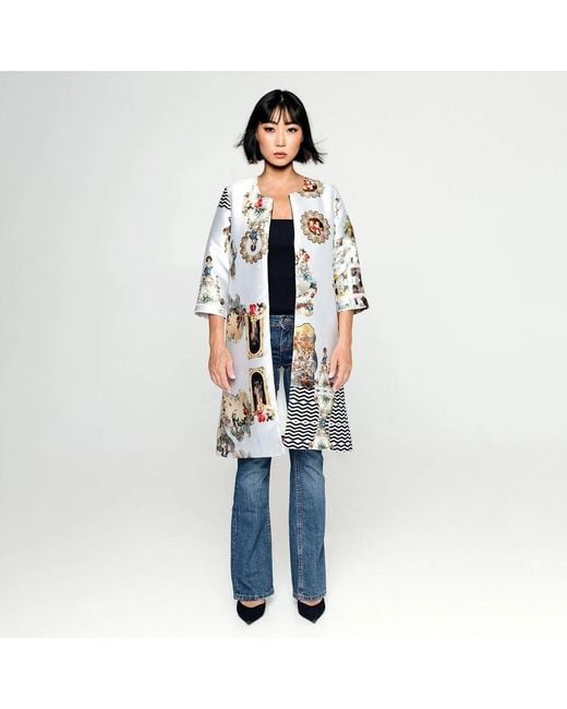 Maxjenny Blue Tailored Coat