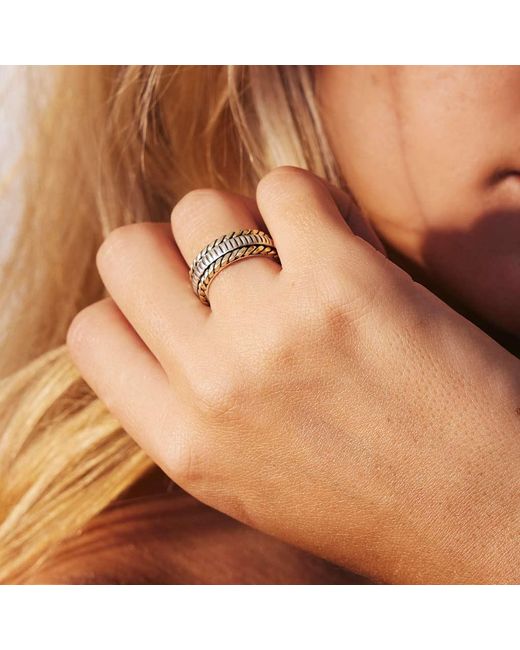 Charlotte's Web Jewellery White Trust In Life Silver Spinning Ring