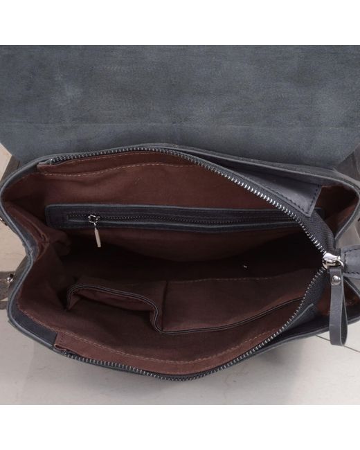 Touri Blue Genuine Leather Slim Backpack