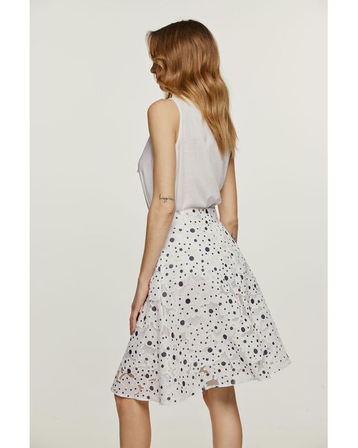 Conquista White Neutrals Ecru Tie Detail Sleeveless Top