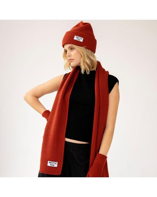 Arctic Fox & Co. Red Recycled Bottle Beanie