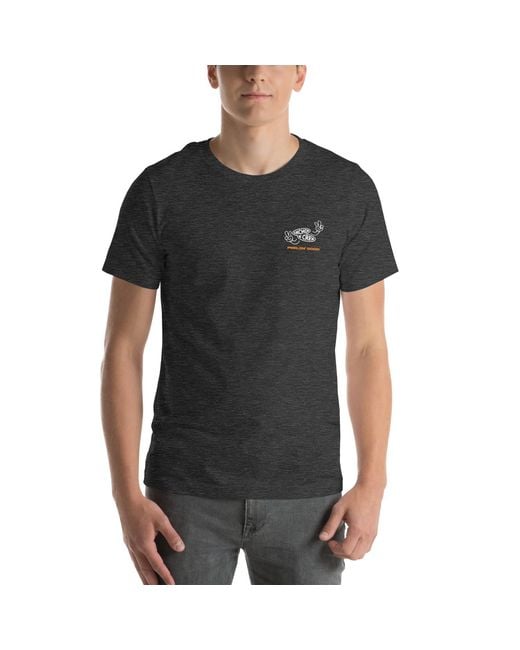 Anchor and Crew Black Heather Lemon Fresh Dial-A-Local Organic Cotton T-Shirt for men