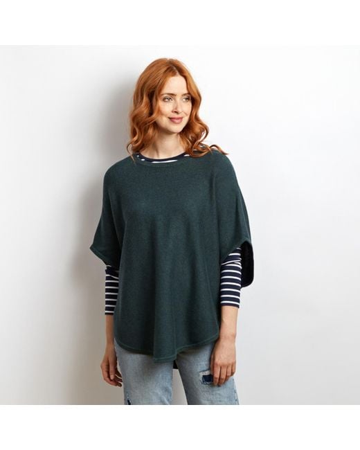 Cove Blue Long Length Cotton & Stripe Tee