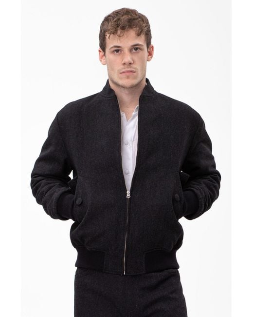 Maison Bogomil Blue Bomber Jacket for men