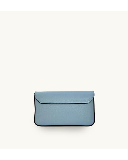 Apatchy London Blue The Munro Sky Leather Shoulder Bag