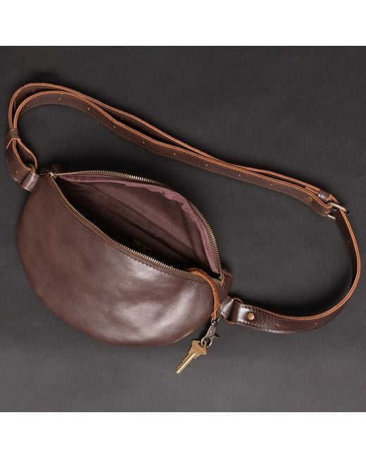 Hides Leather Co. Brown Nexus Leather Travel Belt Bag