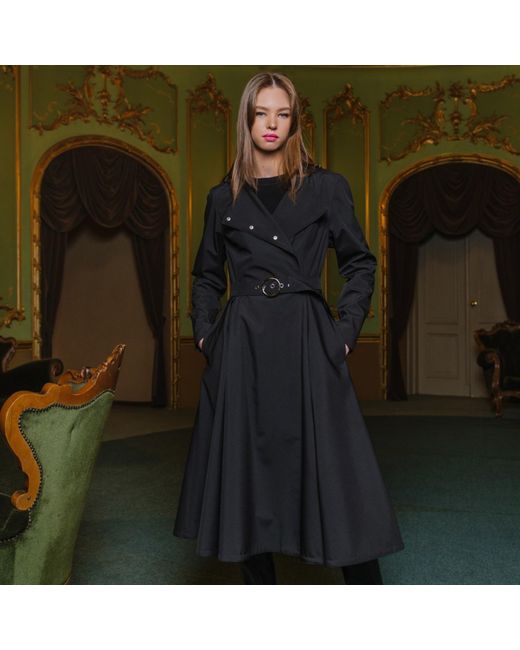 RainSisters Black Trench Coat For Spring: Timeless