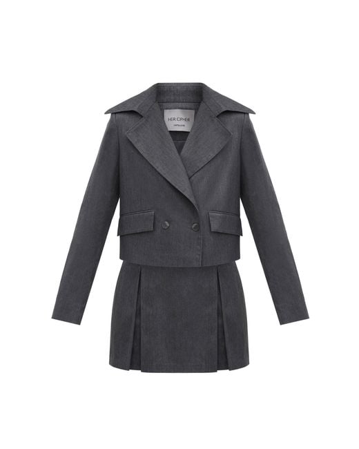 HER CIPHER Gray Seasycle Jacket