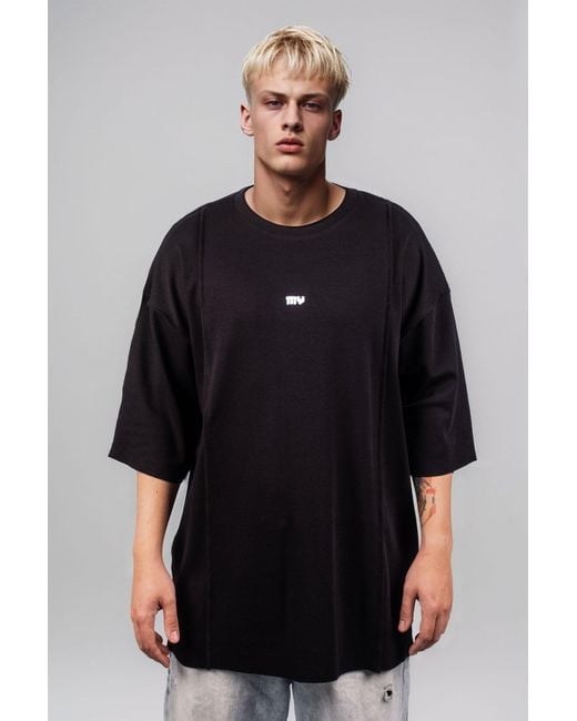 mysimplicated Black Oversized T-Shirt for men