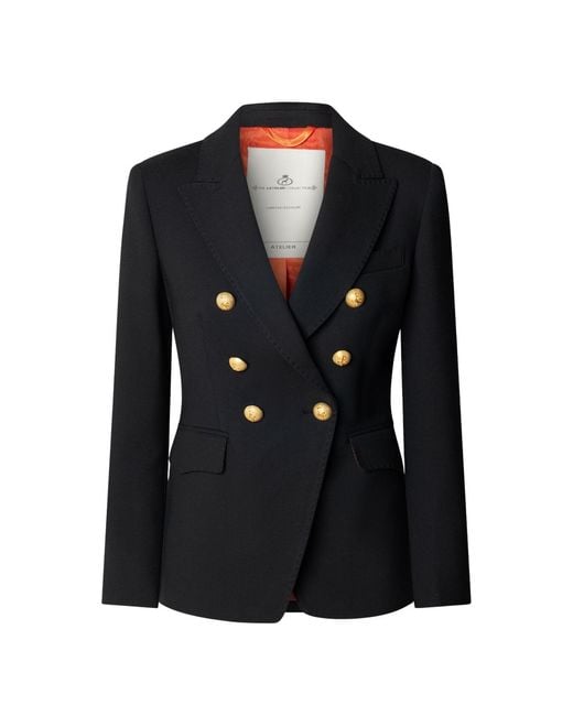 The Extreme Collection Black Double-Breasted Blazer Garcia Vintage 02