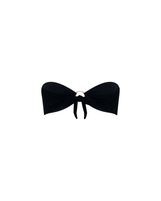 Chaude Swimwear Black Billi Bandeau Top