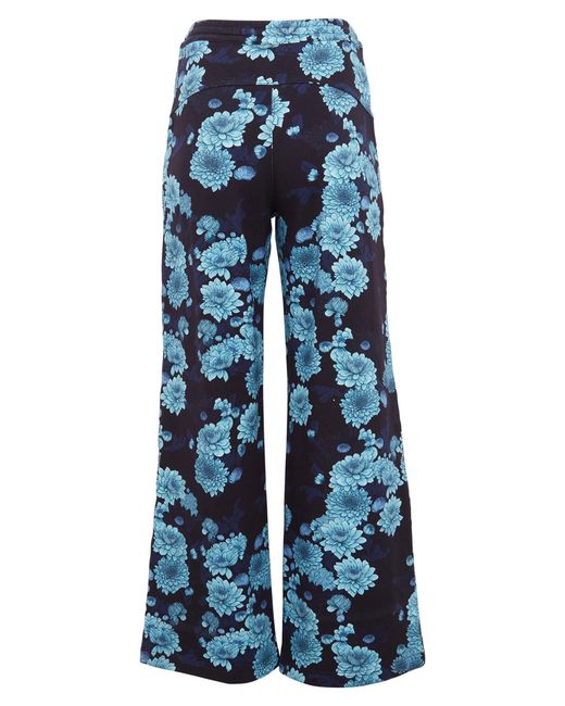 Lords of Harlech Blue Paige Serious Floral Knit Pant