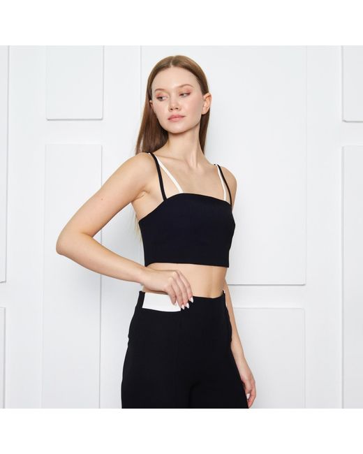 Ariana Bestepe Blue Caia Crop Top