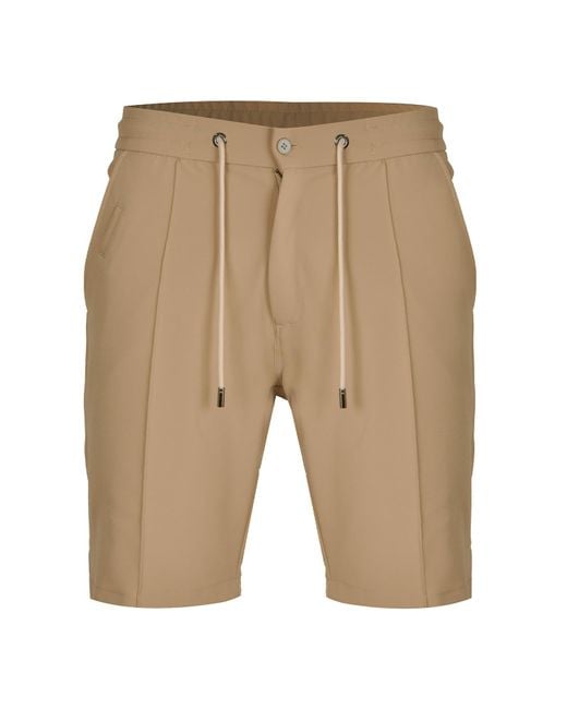 DAVID WEJ Natural Ashford Relaxed Drawstring Short for men