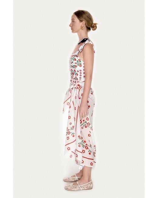 Jessie Zhao New York White Beach Sarong Wrap