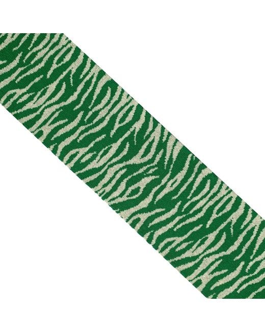 INGMARSON Green Tiger Wool & Cashmere Scarf