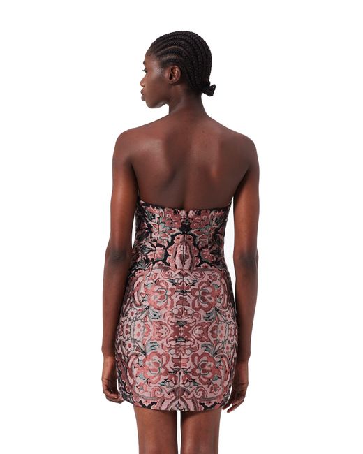 Noushella Red Cora Strapless Dress