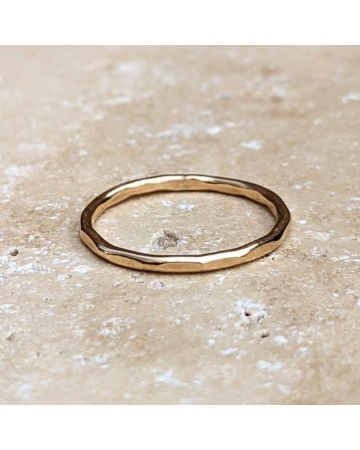 Kiri & Belle Metallic Hammered Filled Ring